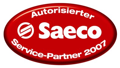 Geprüfter und zugelassener Saeco-Servicepartner.